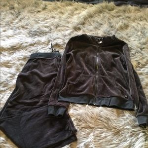 Old Navy black velour jogging/lounge set